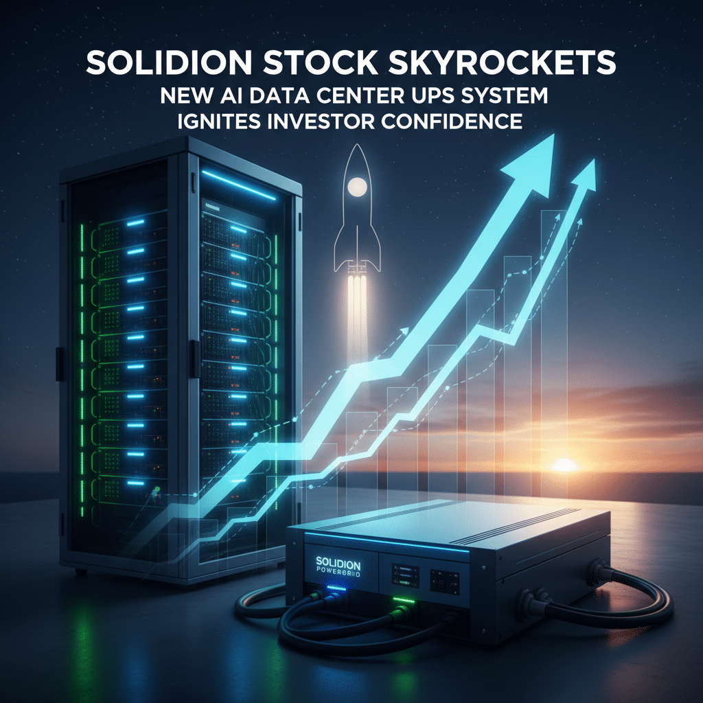Solidion Technology, stock, AI data center, UPS, energy needs, high demand, investor reaction, technology stock, power solutions, data center technology, investment, market surge