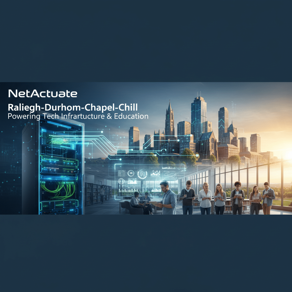 NetActuate, Raleigh-Durham, Chapel Hill, Research Triangle Park, RTP, North Carolina Tech, Tech Ecosystem, Technology Investment, Tech Access, Tech Education, Regional Development, Innovation Hub, Triangle Region, Durham Tech, Raleigh Tech